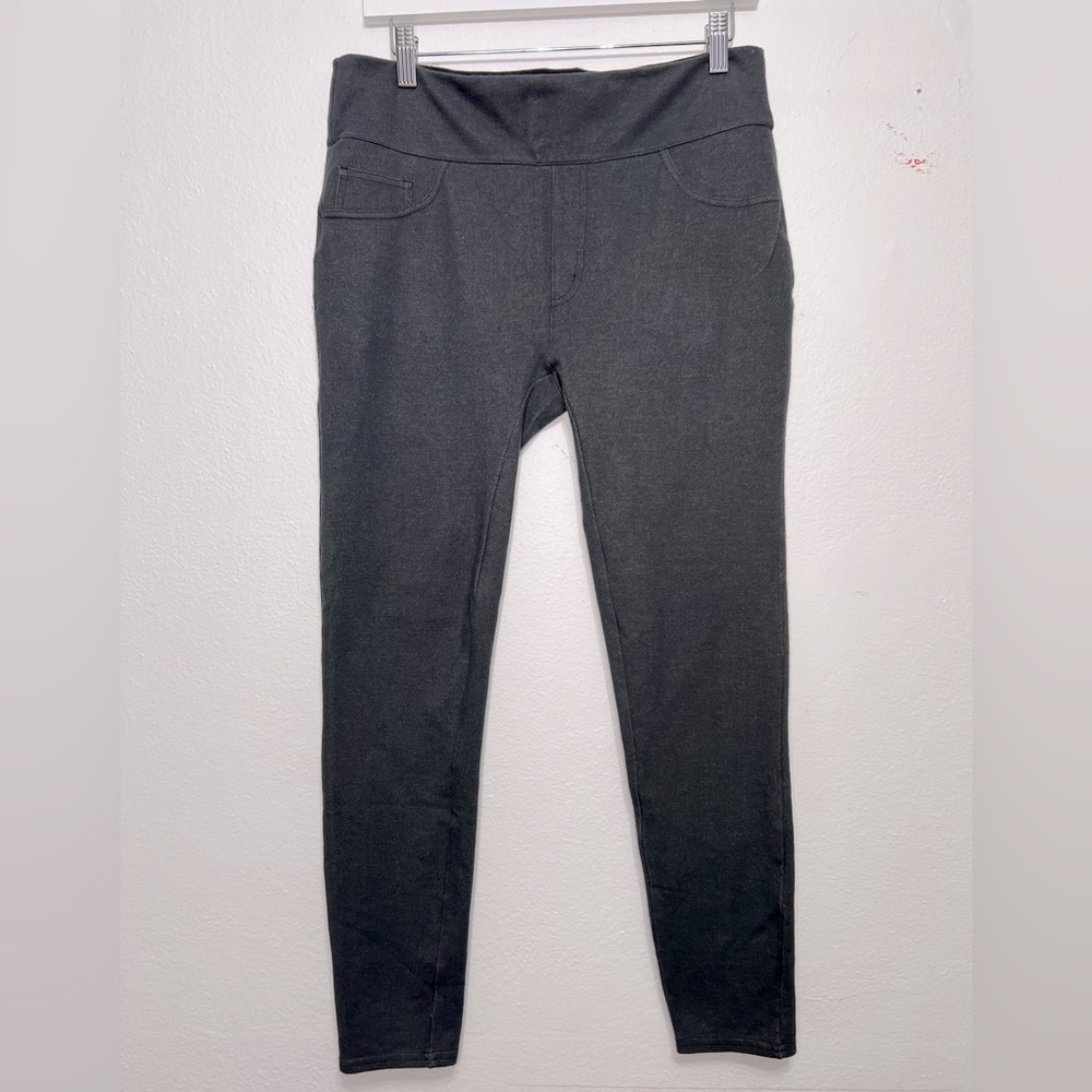 Spanx Dusty Black Grey Size‎ XL Pull On Jegging Jean Legging Skinny Faux Pockets